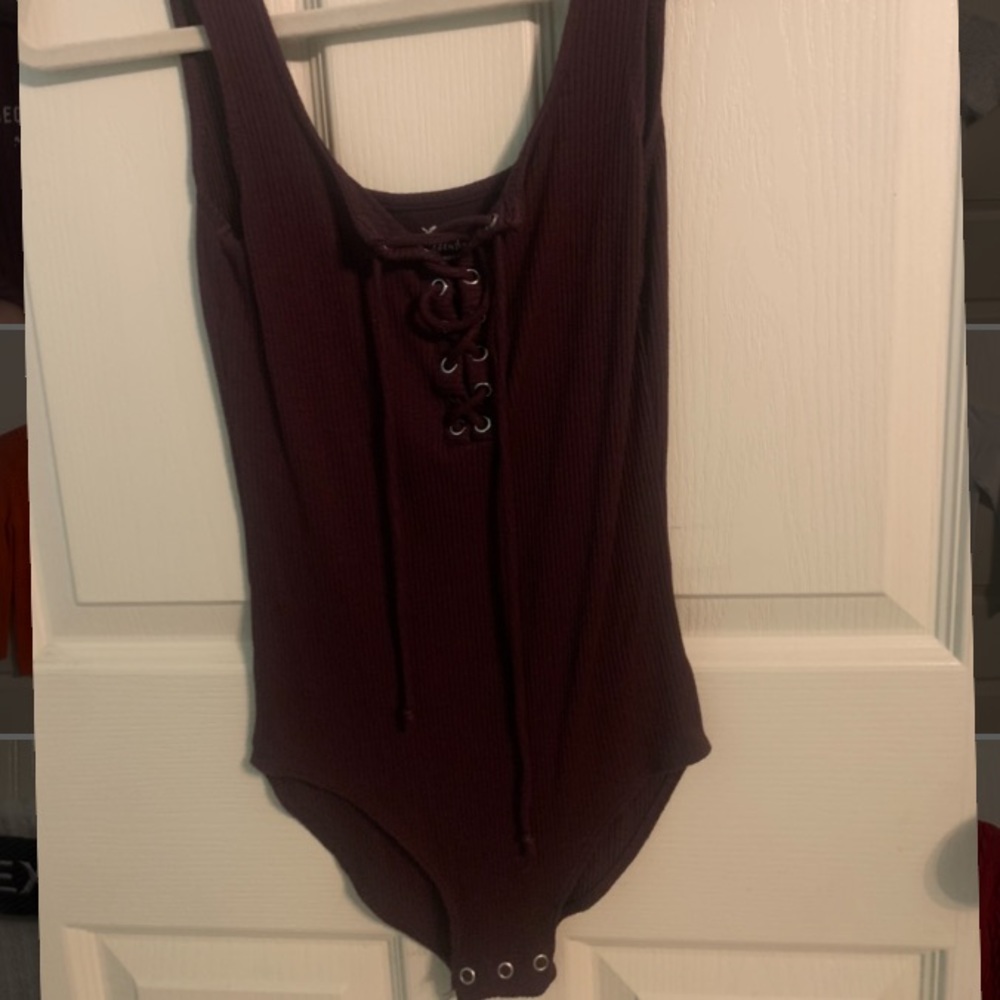 Dark purple American eagle body suit